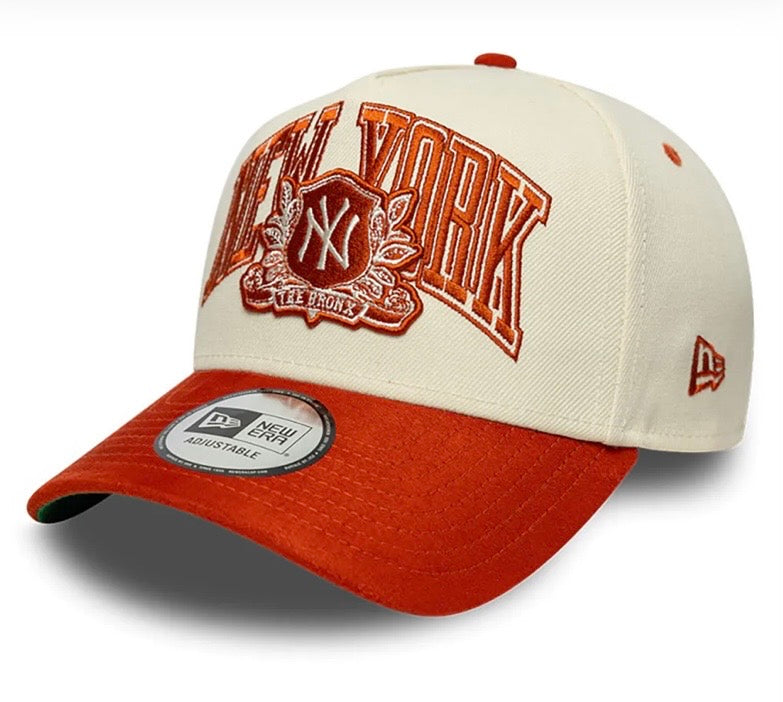 New Era Wordmark Suede E-Frame New York Yankees cap