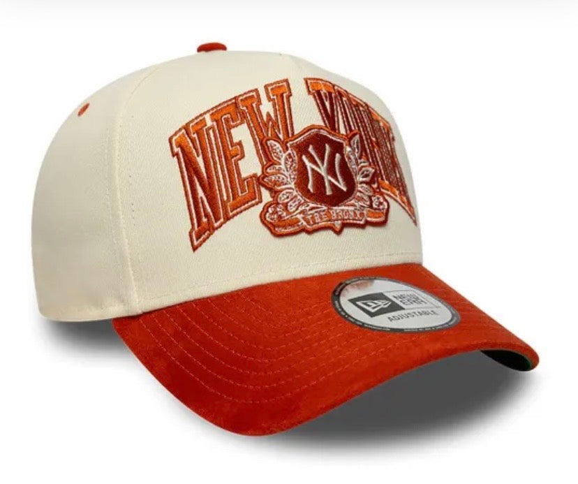 New Era Wordmark Suede E-Frame New York Yankees cap